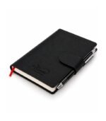 Black black leather office diary by ESS9.pk