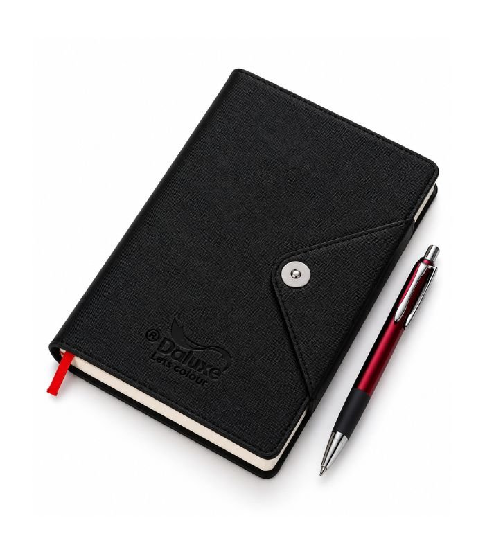 Black office diary for corporate gifting by ESS9.pk