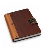 Brown office diary with leather cover by ESS9.pk