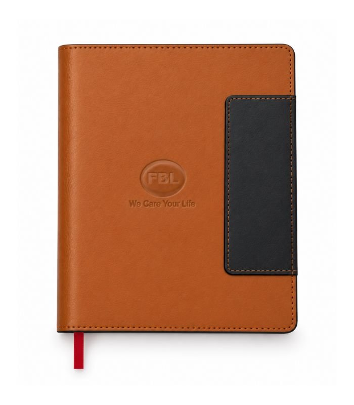 Caramel brown leather diary by ESS9.pk