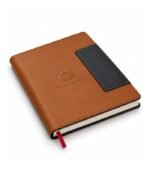 Caramel brown leather diary for corporate gifting by ESS9.pk