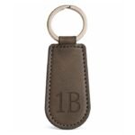Premium brown leather key ring by ESS9.pk