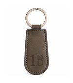 Premium brown leather key ring by ESS9.pk