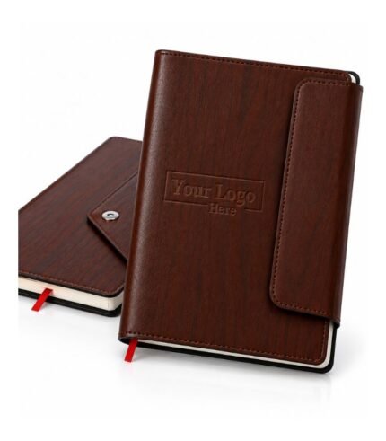 Premium executive flap diary with custom branding by ESS9.pk