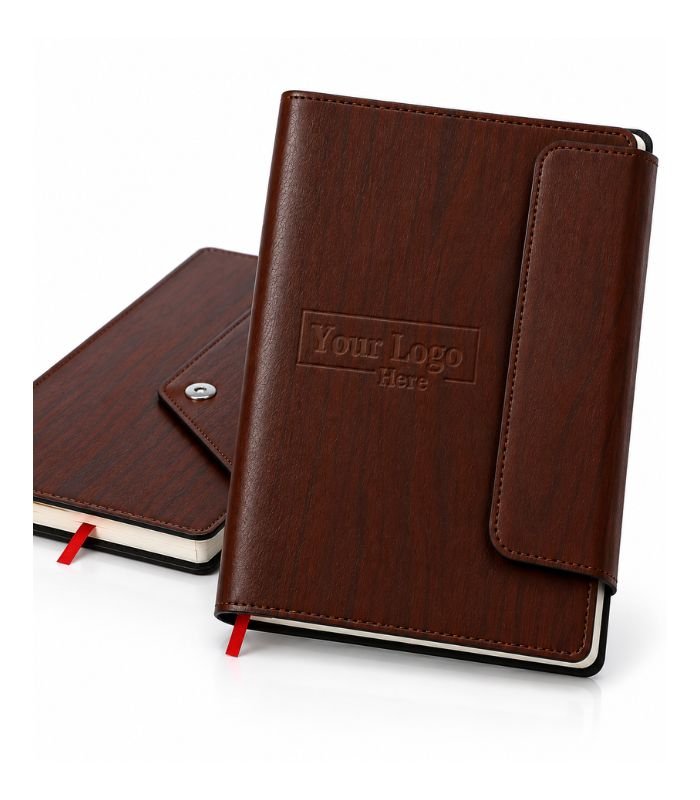 Premium executive flap diary with custom branding by ESS9.pk